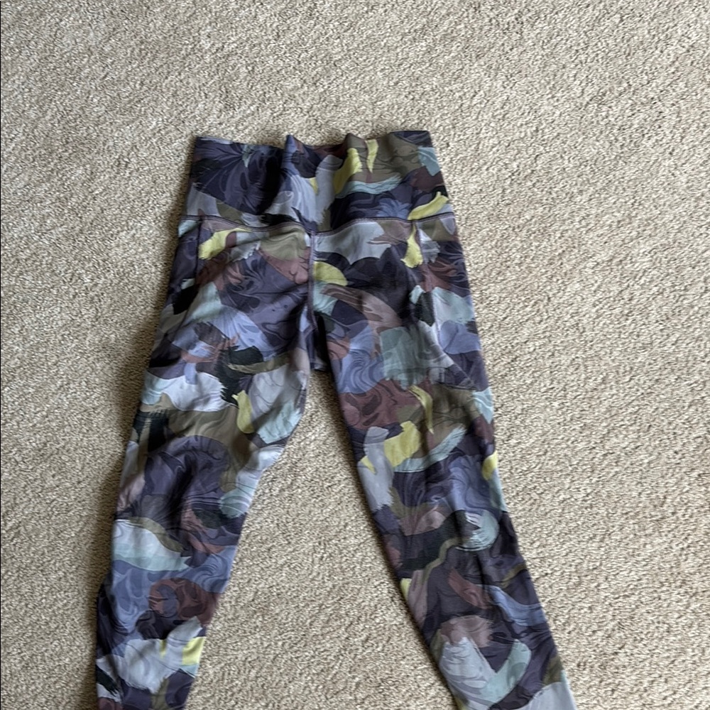 Athleta Multicolor Patterned Leggings
